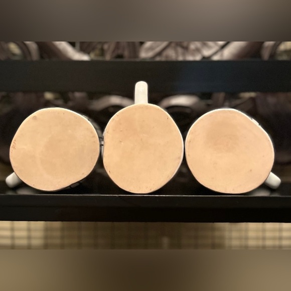 NEW Set of 6 Farmhouse Black & White Plaid Ceramic Coffee Tea Cups Mugs - Picture 10 of 15